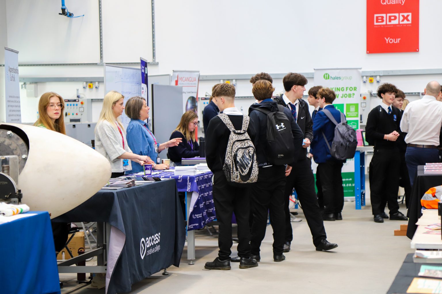 Students met employers at the Festival of Careers at East Coast College.