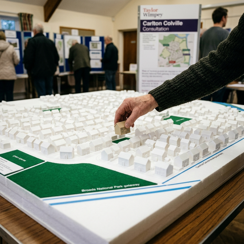 A image of a Community Consultation by a developer