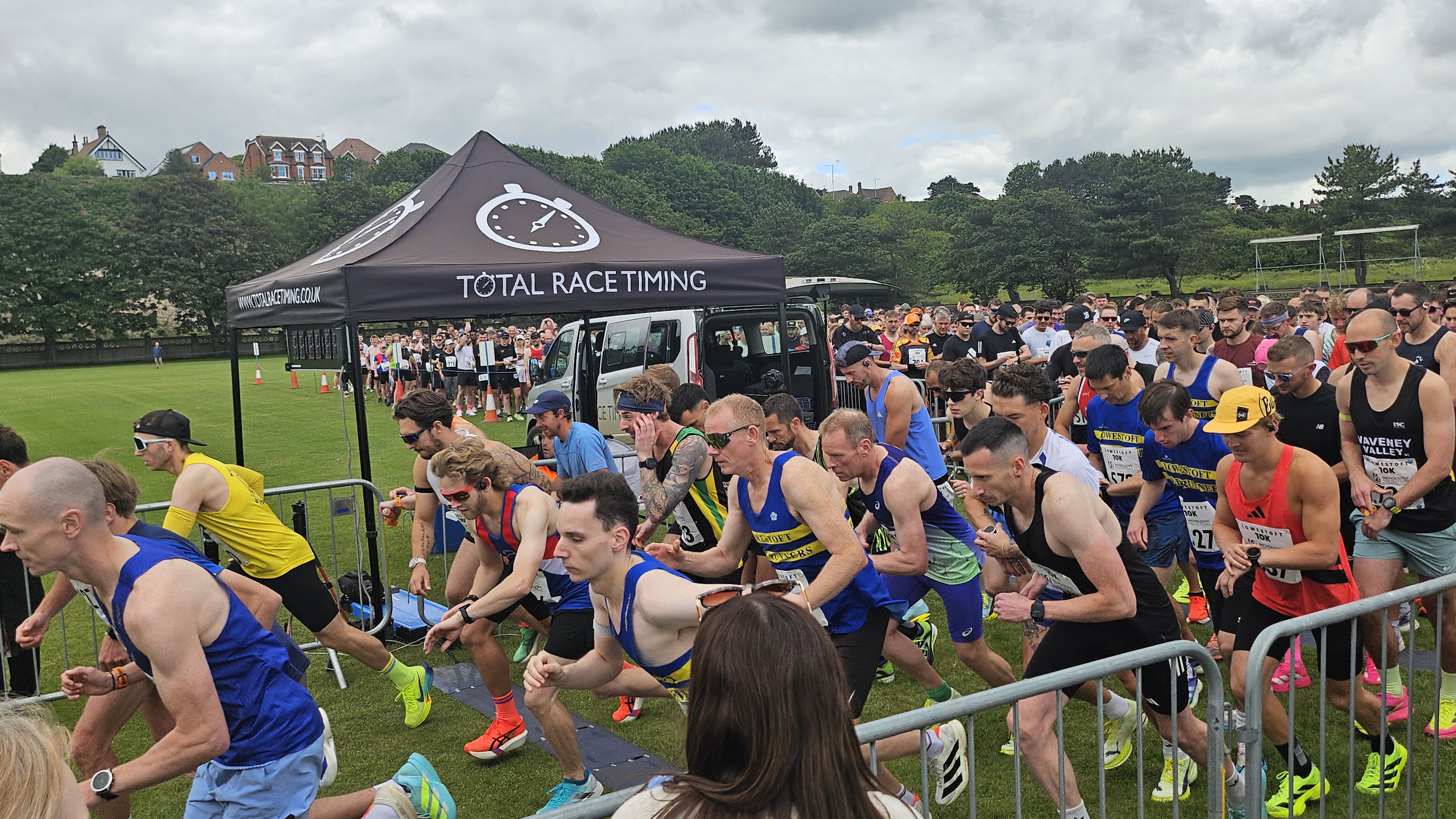 Runners lining up for the Lowestoft 10k