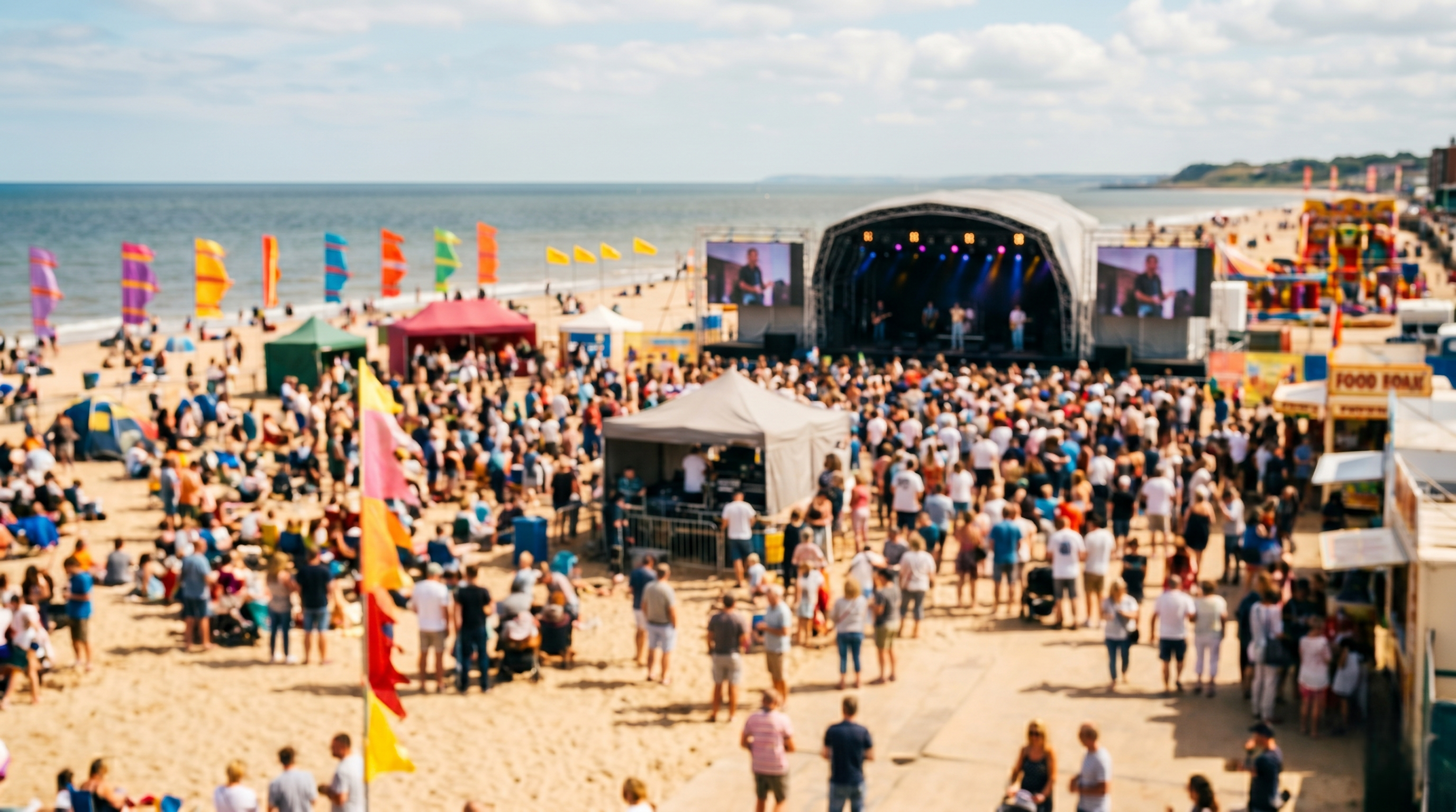 Image of a beach festival