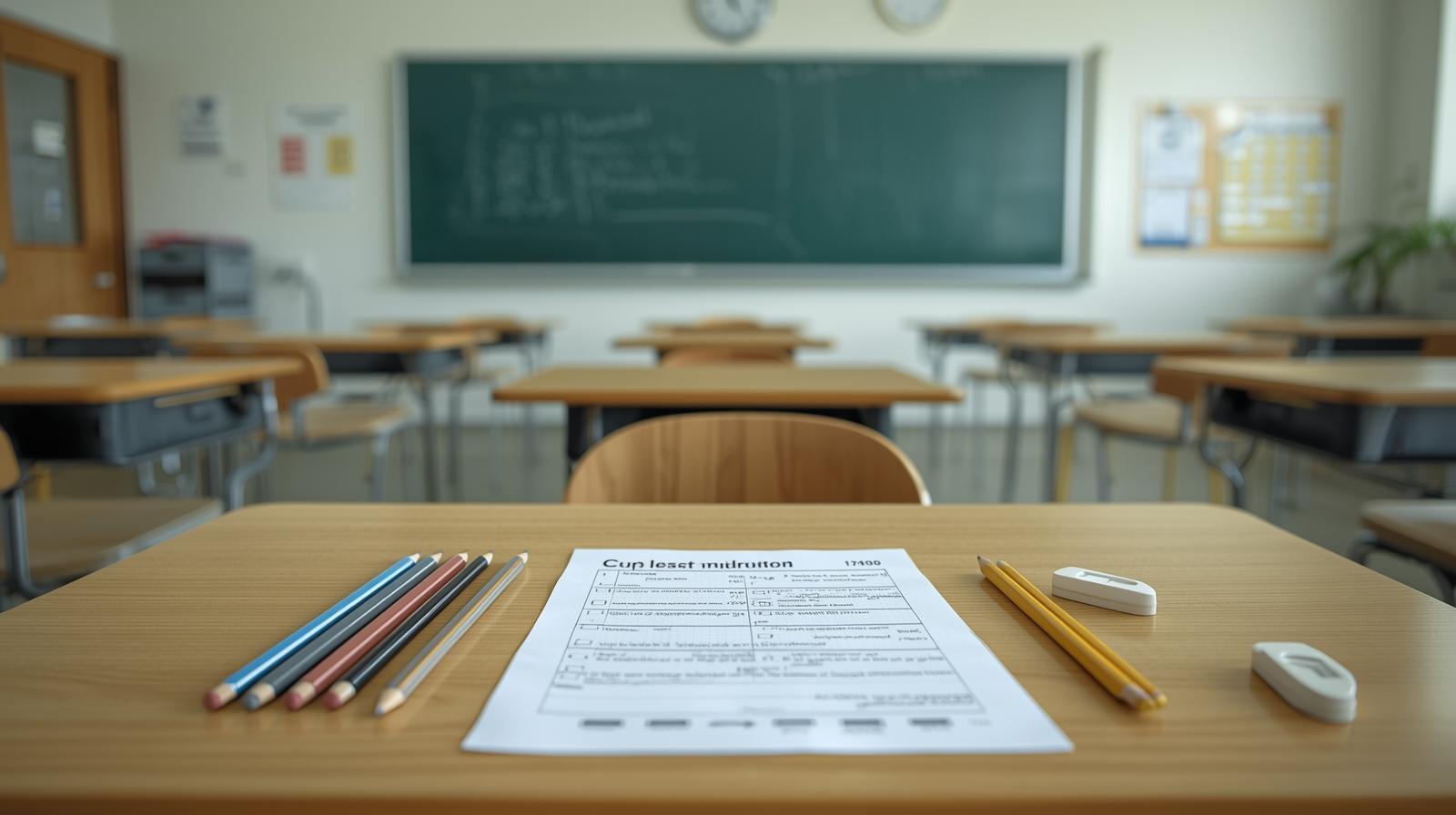 Students Exam Day - Picture of the Students Classroom