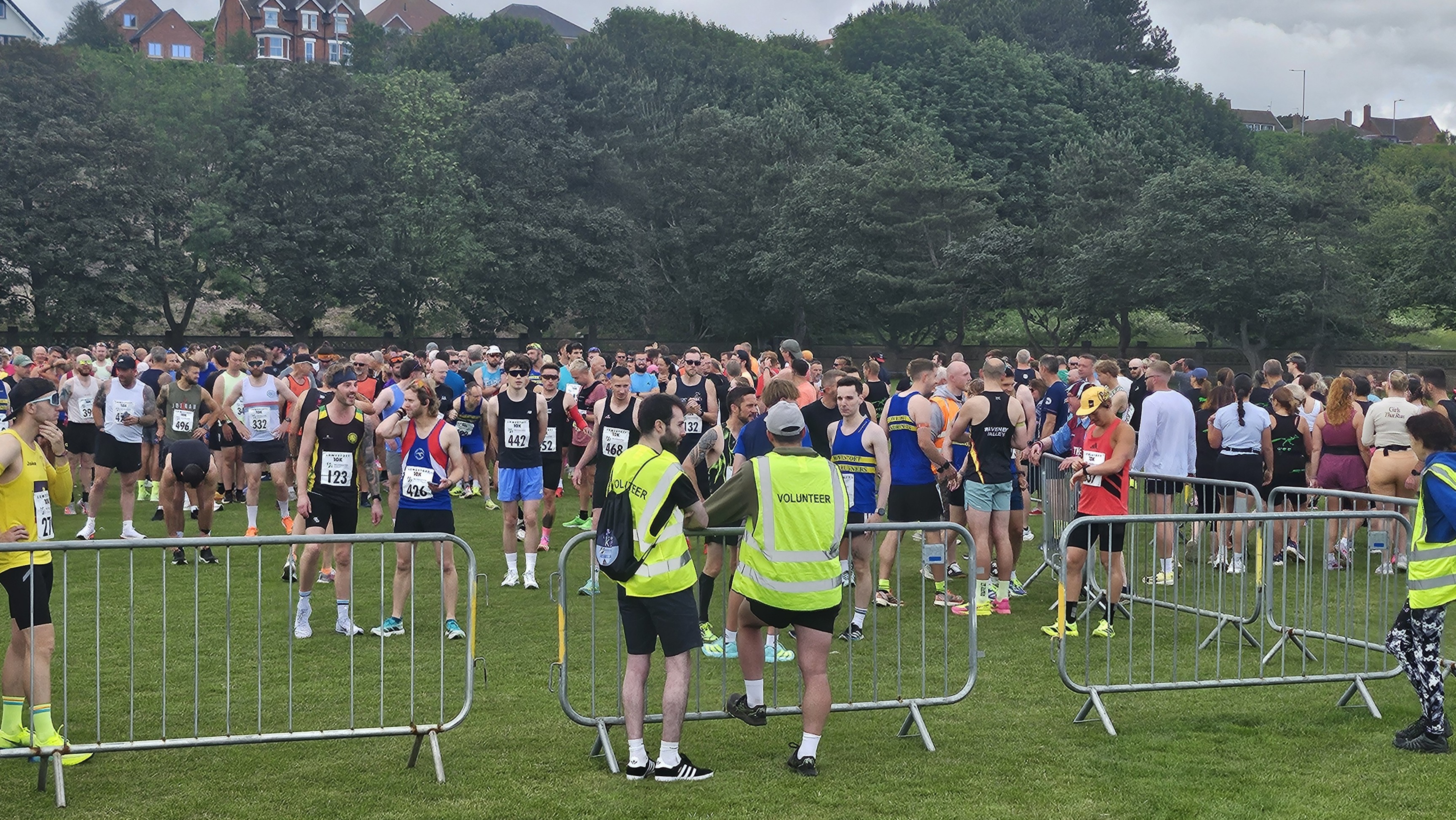 Racers gather at the start line for the Lowestoft 10k run